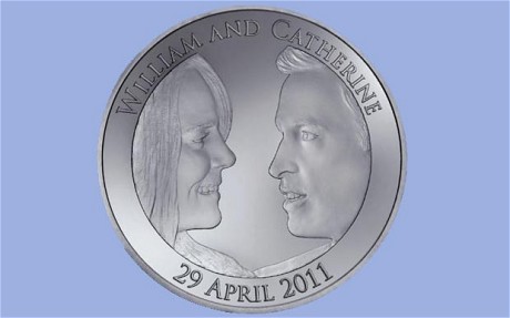 prince william catherine kate wedding commemorative coin