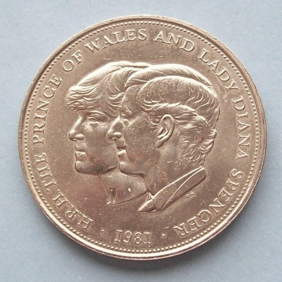 prince charles lady diana commemorative wedding coin