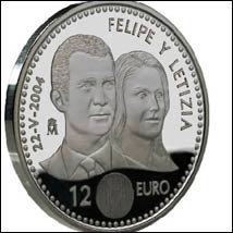 felipe letizia spain wedding commemorative coin