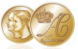 commemorative wedding coin 2011 monaco wedding prince albert charlene