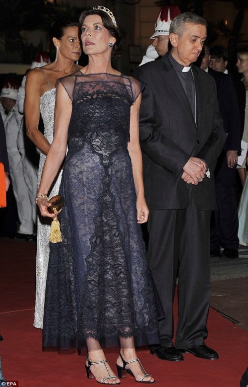 monacooperawdg5 princess caroline black lace monaco royal wedding 2011